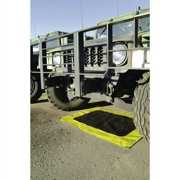 Enpac Sorbent Pillow, 2 gal, Oil, Black, White, Yellow 5660-YE