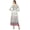 Off-White, variant on Bimba Women's Floral Print White Anarkali Flared Classic Blouse Kurti Kurta-4
