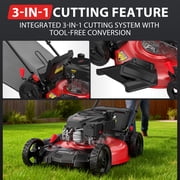 PowerSmart 21 170cc Gas Self-Propelled Lawn Mower, with 6-Position Height Adjustment