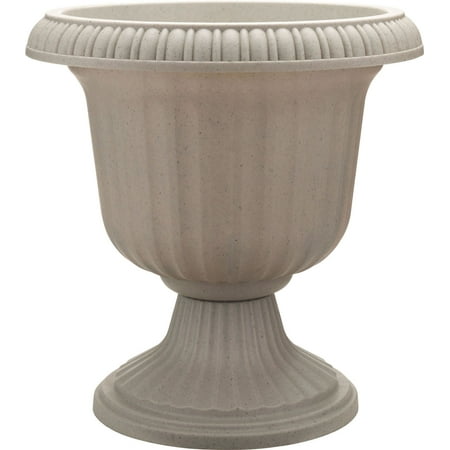 Garden Stone Planters Southern Patio-Dynamic Design Ambassador Collection Utopian Urn- Stone 14 Inch (Case of 12 ) ()