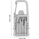 thumbnail image 2 of Keychain Multitool 12 in 1 Folding Stainless Steel Multi Tool Outdoor Screwdriver Bit, Portable Pocket Tool, 2 of 4