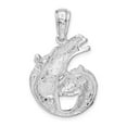 thumbnail image 2 of Auriga Fine Jewelry 925 Sterling Silver Polished Horse and Foal Pendant for Women, 2 of 6