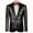 c01Black, variant on LNWUY Mens Sequin Dress Coat Lapel Single Button Slim Fit Tailcoat Dinner Party Wedding Blazer Suit Jacket Gold S
