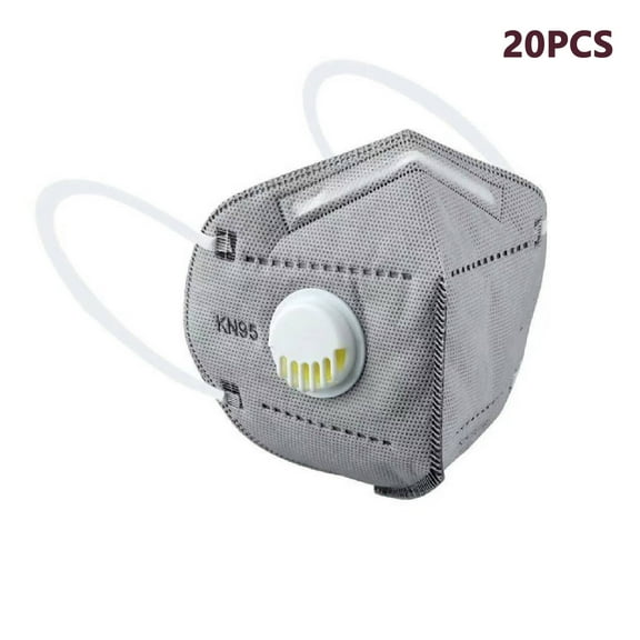 TELOLY 20Pcs N95 Masks for Adults,Efficient KN95 Face Masks for Dust Protection,Ergonomic 3D Fit for Maximum Comfort,Conveniently Portable N95 Masks for Daily Use,Gray5