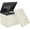Beige, variant on Storage Ottoman with Lock,Fireproof Folding Ottoman Foot Rest Stool Storage Chest with Storage Safe for Important Documents,Waterproof 17 Inches Short Ottoman Foot Stool with Handles,Black