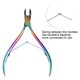 thumbnail image 3 of Nail Art Clipper Cuticle Nipper Files Trimmer Cortador Removedor de Piel Muerta Tijera Alicate Gradiente Lima de u?as Herramienta de manicura Amonsee No, 3 of 6
