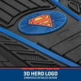 thumbnail image 5 of Armored Superman Car Floor Mats - Officially Licensed DC Comics - All Weather Heavy Duty Auto Interior Liners for Car Truck Van SUV, 5 of 8