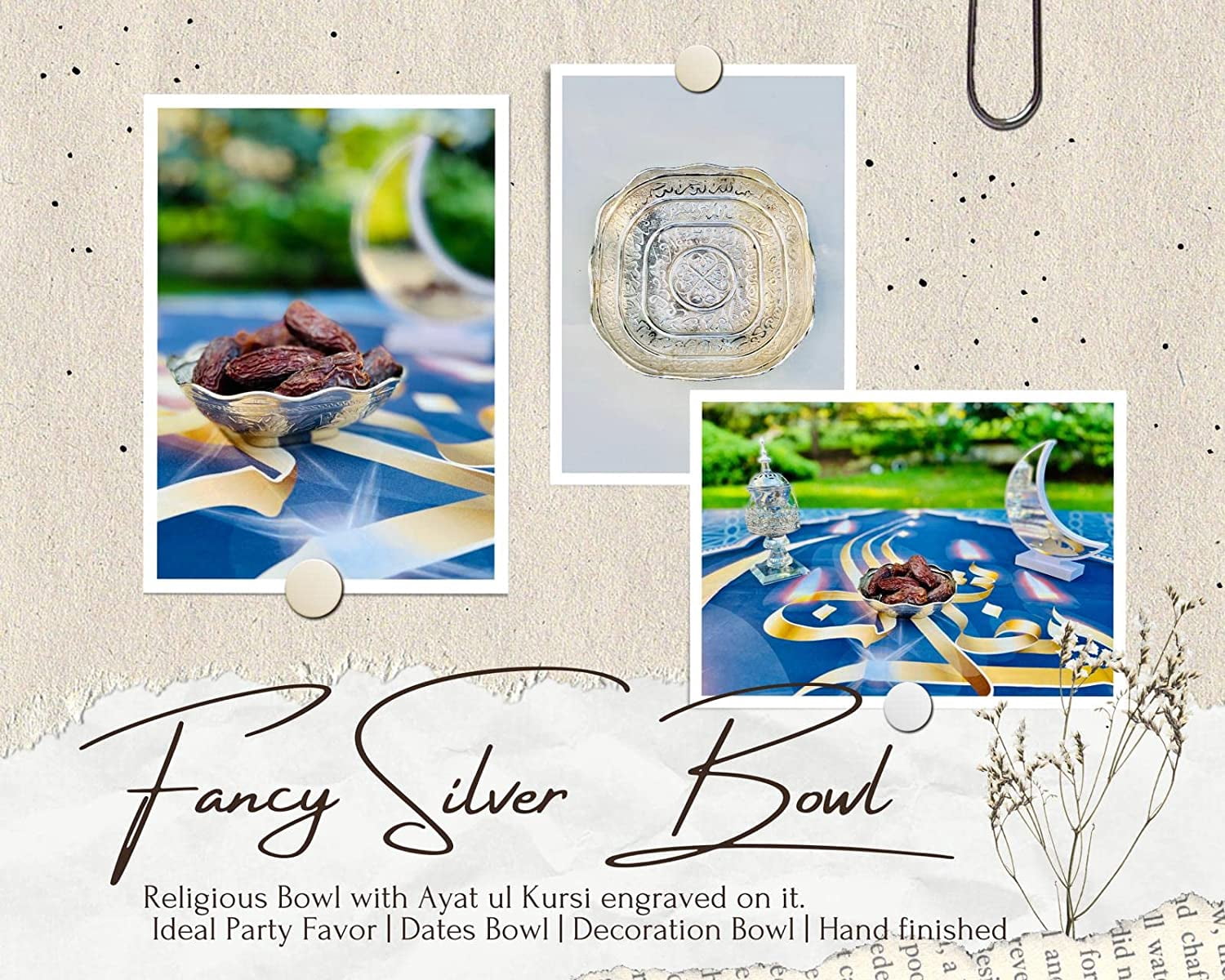 DLK - 2 X Ayatul Kursi Sugar Bowl - Medium-Size