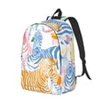thumbnail image 2 of Balery Zebra Colourful Vintage Canvas Backpack for Men and Women - Large Capacity, Durable Travel Laptop Bag for School, Work, Hiking, and Outdoor Activities, 2 of 7