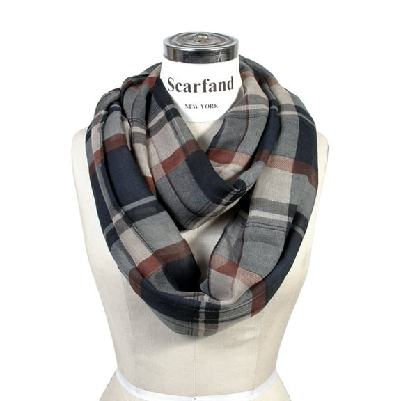 Classic Plaid Infinity Scarf