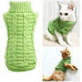 thumbnail image 1 of Suéter de gato para mascotas, ropa de gatito para gatos, perros pequeños, ropa de gato de cuello alto, jersey suave y cálido, apto para gatito, Chihuahua, Teddy, Poodle, Pug Vhermosa Ropa para Gato, 1 of 3