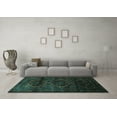 thumbnail image 3 of Ahgly Company Indoor Rectangle Persian Turquoise Blue Traditional Area Rugs, 7' x 10', 3 of 4