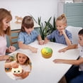 thumbnail image 6 of Dumpling Stress Ball Glossy Transparent Gel Surface Cute Smile Face Blushing Cheeks Design Decompression Doll for Handheld Squeeze Stress Relief, 6 of 10