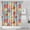 Pioneer Flower Floral-2, variant on Pioneer Flower Floral Print Pattern Shower Curtain 84"x72", Bathroom Decorative Shower Curtain Set with 12 Hooks, Waterproof Washable