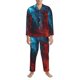 thumbnail image 3 of Balery Red And Blue Fire Pijama para Hombre de Dos Piezas con Manga Larga, Conjunto de Dormir y Descanso Suave con Bolsillos-Small, 3 of 7