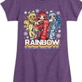 thumbnail image 3 of Rainbow High - Winter Snowflakes - Toddler And Youth Girls Fitted Short Sleeve Graphic T-Shirt, 3 of 5