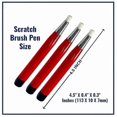 thumbnail image 2 of 3-Pack Fiberglass Scratch Brush Pen for Jewelry, Watch, Coin, Electronics Cleaning and Surface Restoration Tool, 2 of 5