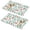 Pioneer Flower Floral-3, variant on Placemat, Pioneer Flower Floral Print Pattern Place Mats Table Mat Set Of 2, PVC Washable Placemats for Party Kitchen Dining Decoration, 18x12 Inch, Fade Resistant