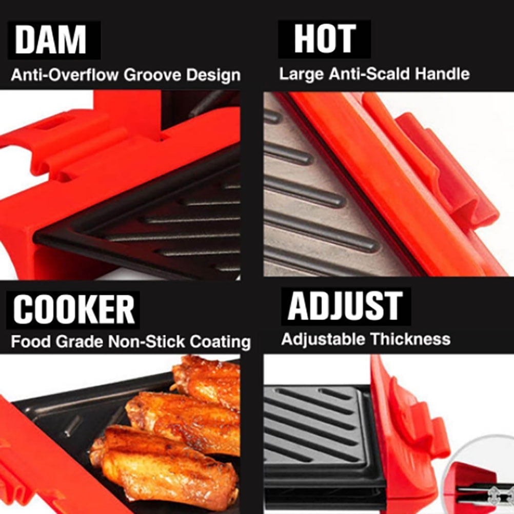 2-Pack Non-Stick Microwave Baking Sheets for Hassle-Free Cooking Quick-Heat BBQ trays