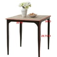 thumbnail image 6 of Kings Brand Furniture - 30" Square Dining Table, Heavy Duty Metal Frame with Wood Top, Walnut/Black, 6 of 6