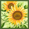 thumbnail image 3 of (2) Bordado No Impresión 9CT Colorida Perla Imitación Con Cuentas Punto Cruz Tamaño Del Núcleo 21 * 21 Cm Kit Serie Flores Con Bordado Cuentas Girasol, 3 of 9