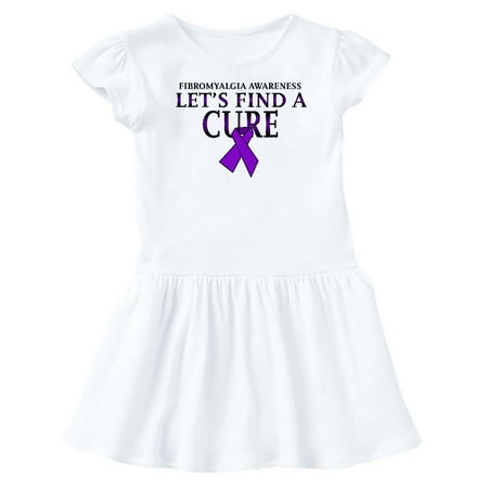 

Inktastic Fibromyalgia Awareness Let s Find a Cure with Purple Ribbon Gift Baby Girl Dress