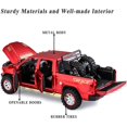 thumbnail image 5 of Trucks Toy Trucks for Boys RAM 1500 Pickup Truck Toys Diecast Metal Model Cars with Light and Sound Pull Back Car Toy for 3+ Year Old Kids (Red), 5 of 14