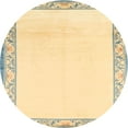 thumbnail image 1 of Ahgly Company Indoor Round Contemporary Dark Khaki Green Solid Area Rugs, 7' Round, 1 of 6