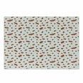 thumbnail image 1 of Rowan Cutting Board, Tile Pattern with Juicy Ashberries in Graphic Style Vivid Fall Foliage Display, Decorative Tempered Glass Cutting and Serving Board, Small Size, Scarlet White, by Ambesonne, 1 of 1