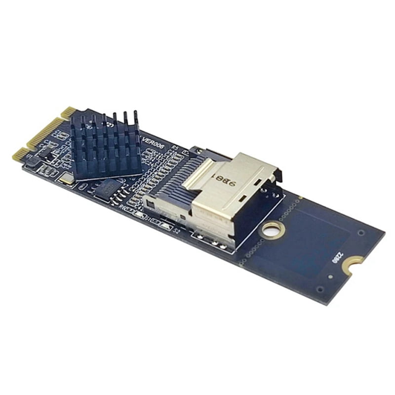 2X M.2 NVME to Mini SAS SFF-8087 Expansion Card Support 4 Port SATA3.0 6Gbps HDD SSD SATA Controller SFF8087 to M2 NVME