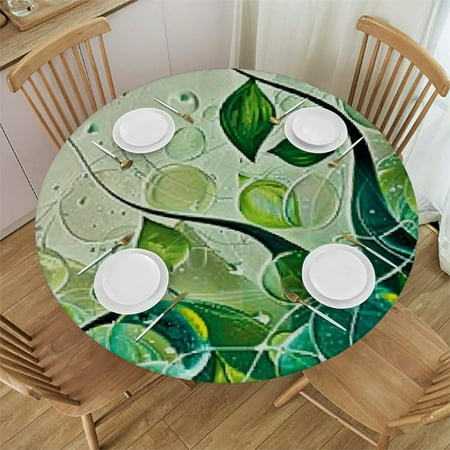 

Tllo0ord Small Round Tablecloth Washable Polyester Table Cloth for with Water Touch for Holiday Dining Table Dinner Party 31-35