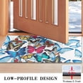 thumbnail image 3 of Butterfly Blue Pink Wing Pattern Door Rugs,Washable Non Slip Door Mats Indoor,Decorative Door Mats,Entry Mat Indoor for Entrance,Bedroom,Kitchen,Bathroom,17"x30", 3 of 6