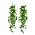 thumbnail image 3 of 2Pcs Simulation Green Plant Artificial Green Vine Fake Grape Leaf for Decoration, 3 of 9