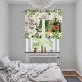 thumbnail image 4 of St. Patrick's Day Kitchen Curtains Window Panels, Lucky Shamrocks Boots Green Leaves Retro Insulated Window Treatment Curtain, Grommet Curtains for Bedroom/Living Room/Bathroom, 2 Piece 27.5"Wx39"L, 4 of 8