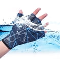 thumbnail image 3 of Kripyery 1 Pair Swimming Gloves Elastic Anti-slip Portable Swimming Hand Fins Flippers Finger Webbed Gloves Paddle Water Supply Accessories, 3 of 8