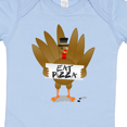 thumbnail image 4 of Inktastic Turkey holding a sign says Eat Pizza Boys or Girls Baby Bodysuit, 4 of 5