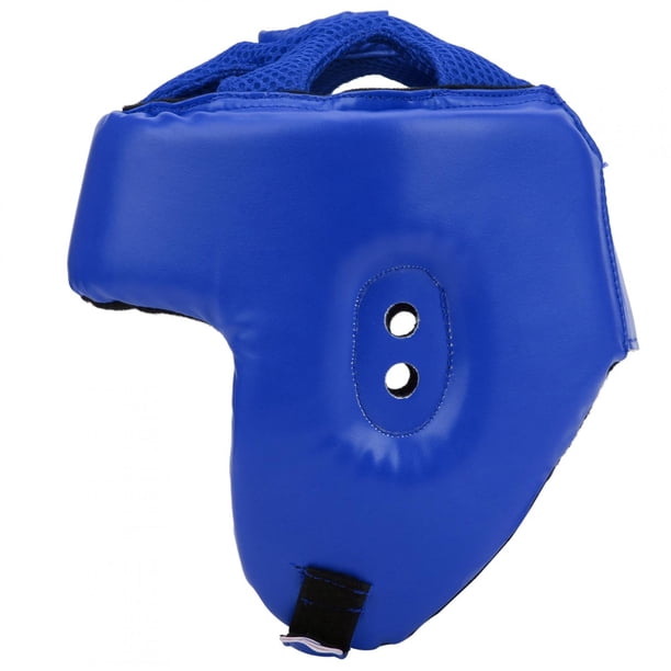 Casco de boxeo punzonado protector de cabeza equipo de cabeza de boxeo sanda casco protección de cabeza de boxeo Casco de boxeo Cuero de PU Protector de cabeza ajustable Sanda ANGGREK Otros