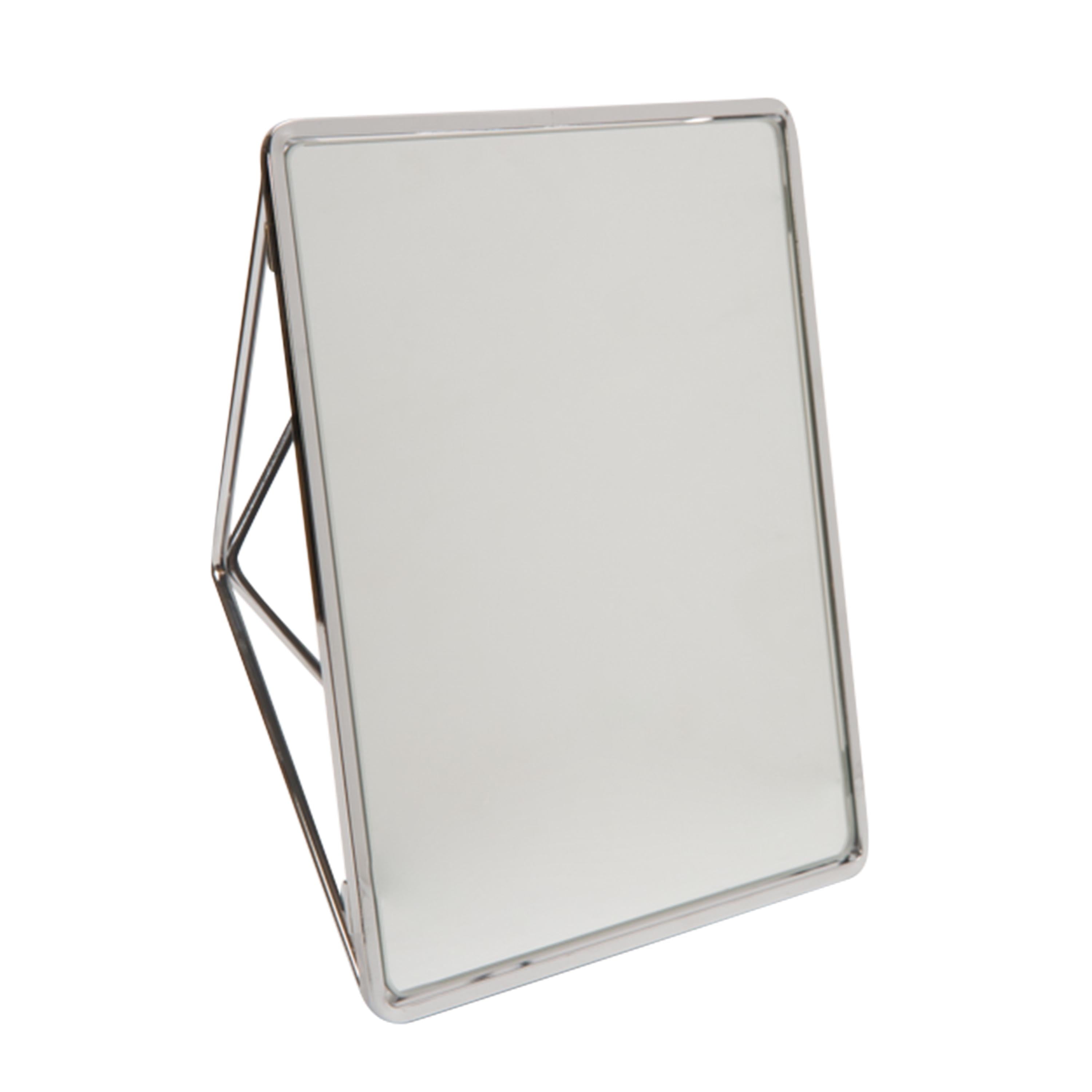 Home Details Geometric Vanity Mirror 9.37" x 7.4" x 2.95", Chrome