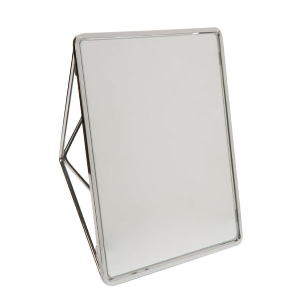 Home Details Geometric Vanity Mirror 9.37" x 7.4" x 2.95", Chrome