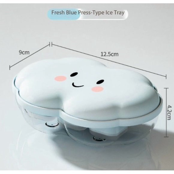 Mini molde for cubitos de hielo for el hogar, caja de hielo for refrigerador, prensa casera, pequeña bandeja de hielo con tapa, artefacto for Fabricación de hielo, 1 unidad