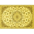 thumbnail image 1 of Ahgly Company Machine Washable Indoor Rectangle Persian Yellow Traditional Area Rugs, 3' x 5', 1 of 4