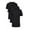 Black-Black-Black, variant on MOA Collection Crew Neck, Short Sleeve, Casual Fit Men's T-Shirts 3-Pack