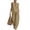Khaki, variant on Womens 2 Piece Linen Outfits Sleeveless Halter Top Wide Leg Pants Matching Lounge Sets Summer Casual Outfits