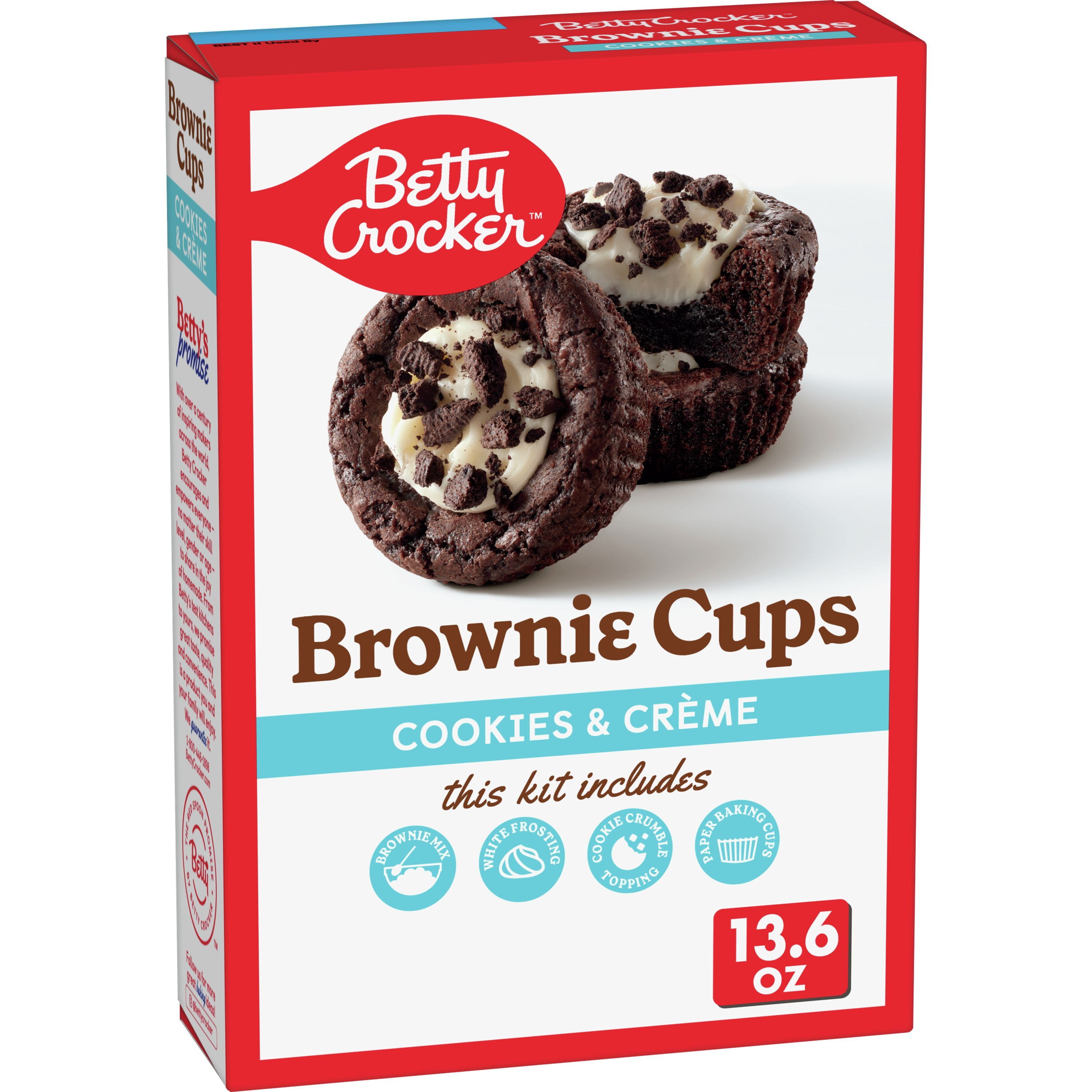 Betty Crocker Brownie Cups Mix Cookies and Crème