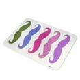 thumbnail image 1 of KuzmarK Glass Cutting Board - Colorful Sparkle Mustache Collection, 1 of 1