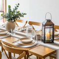 thumbnail image 6 of Brown White Ombre Round 13 Inch Placemats Set of 8, Vintage Minimalist Country Gradient HeatResistant Non Slip Place Mats for Dining Table, Wipeable Braided Kitchen Table Mats for Housewarming, 6 of 9