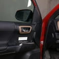 thumbnail image 6 of TINKI ABS Inner Car Look Interior Door Handle Panel Cover Trim Fit for Toyota Tacoma 2016 2017 2018 2019 2020 2021 2022 2023 Interior Door Handle Frame, 6 of 7