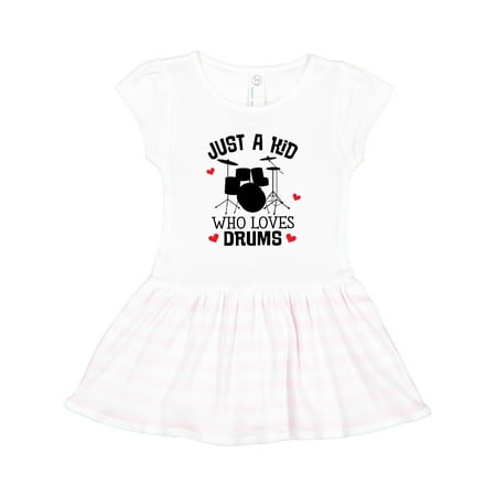 

Inktastic Future Drummer Kid Loves Drums Gift Toddler Girl Dress