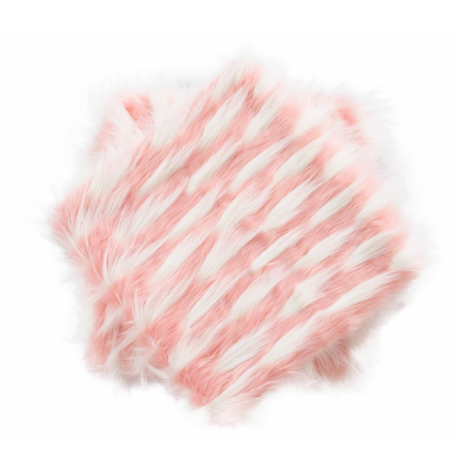 Home Soft Things Feathery Faux Fur 2 Piece Throw Pillow Cover Set - Pink - 14" x 26"