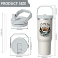 thumbnail image 5 of 1pc camping 30oz Tumbler with Straw & Handle - Insulated Stainless Steel Cup | Holiday Gift for Man Women (Christmas, Valentine's, Birthday), 5 of 7